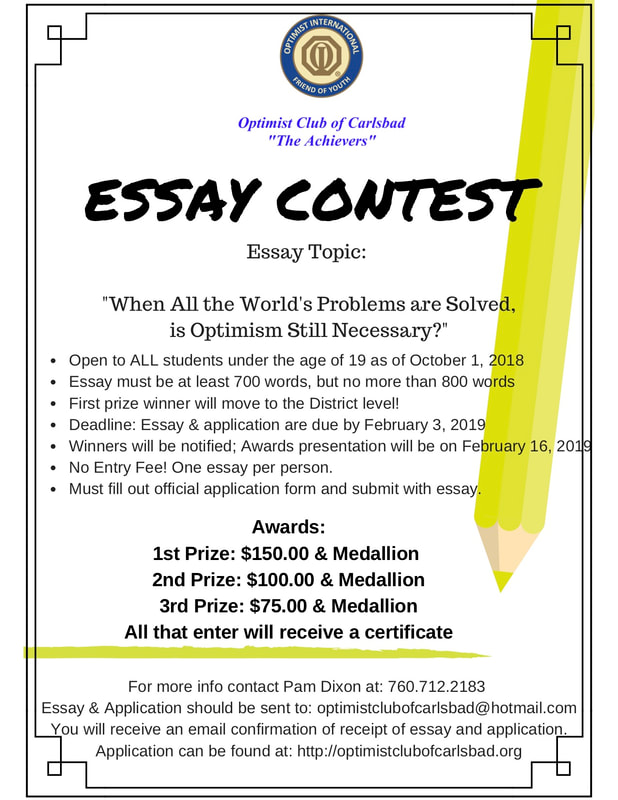 Optimist essay contest